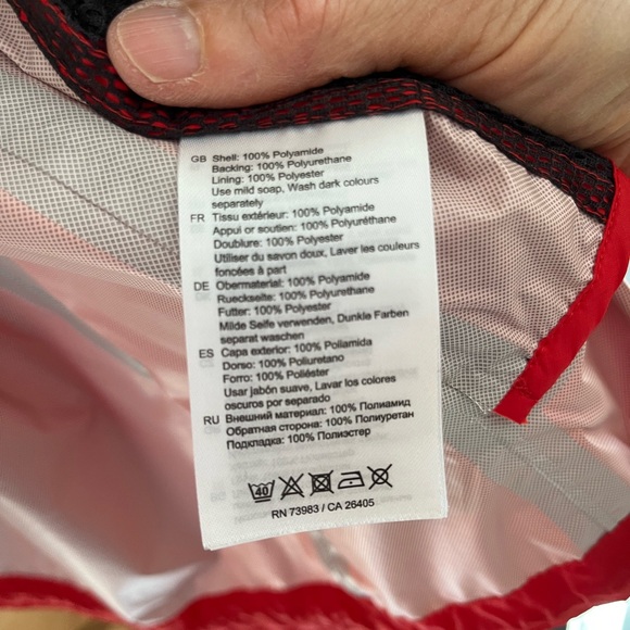 Helly Hansen Yu Ervik Waterproof Rain Full Zip Up Jacket in Red size XL - Picture 8 of 10